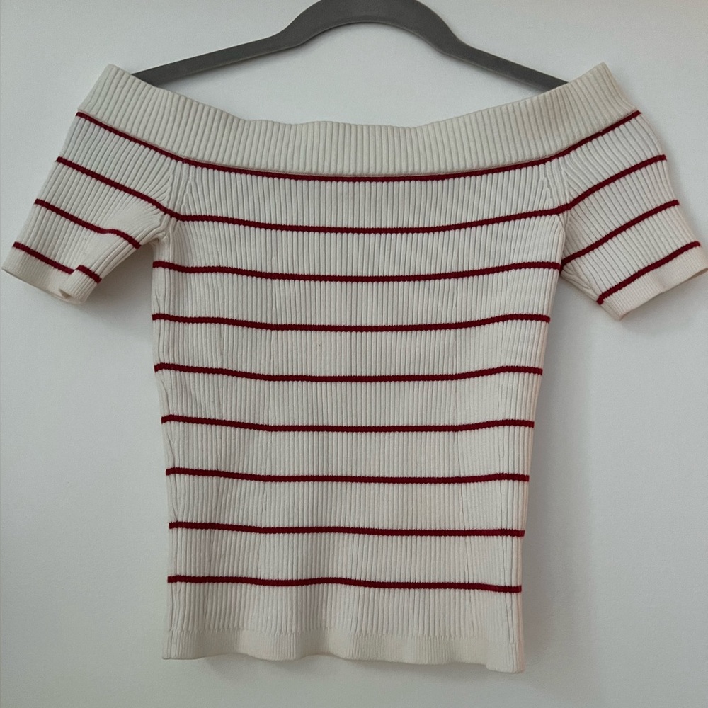 Club Monaco Off the Shoulder Knit Top